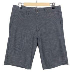 Travis Mathew Men's Golf Chino Shorts Size 32 Gray Active Casual Pockets Comfort